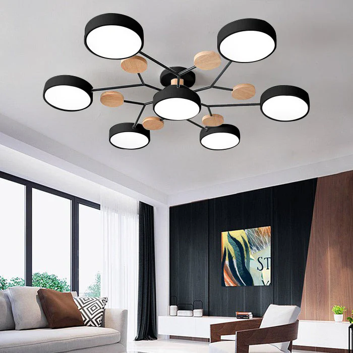 Deckenleuchte LED Mehrring Design Farbtemperatur einstellbar – Bild 15
