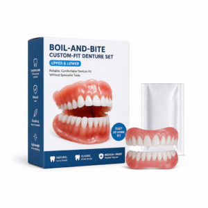 Zahnersatz zum Selbstformen | Flexibles Polymer | Ober- & Unterkiefer