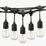 LED Lichterkette Solar & Stecker Edison-Stil Garten IP55