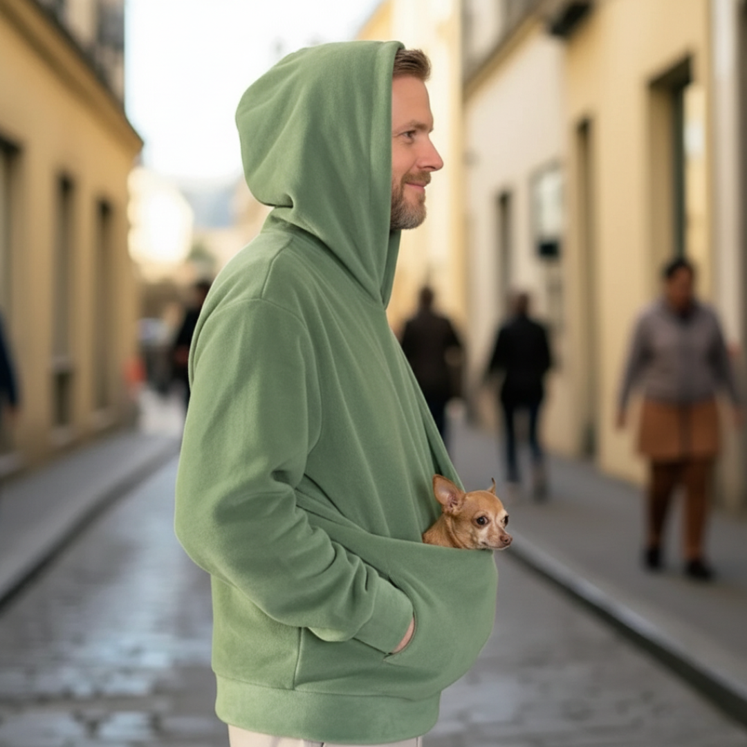 Hoodie mit Haustiertasche für entspannte Nähe – Bild 11
