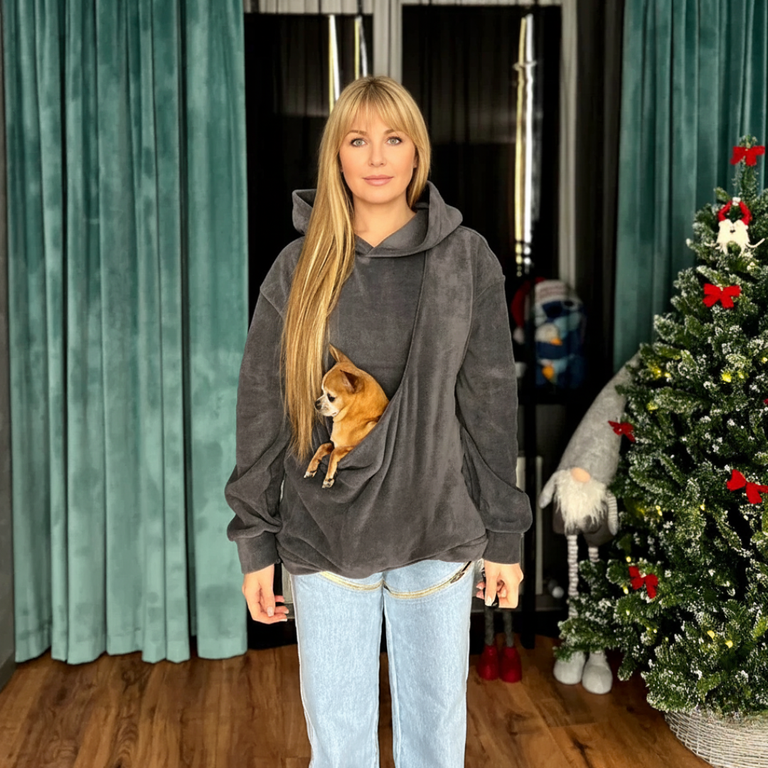 Hoodie mit Haustiertasche für entspannte Nähe – Bild 16