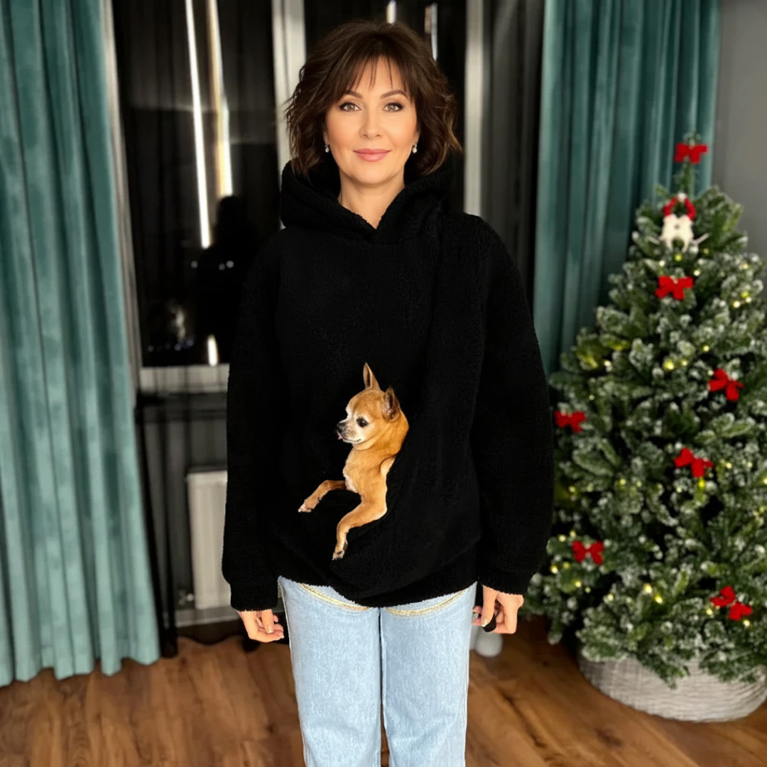 Hoodie mit Haustiertasche für entspannte Nähe – Bild 19