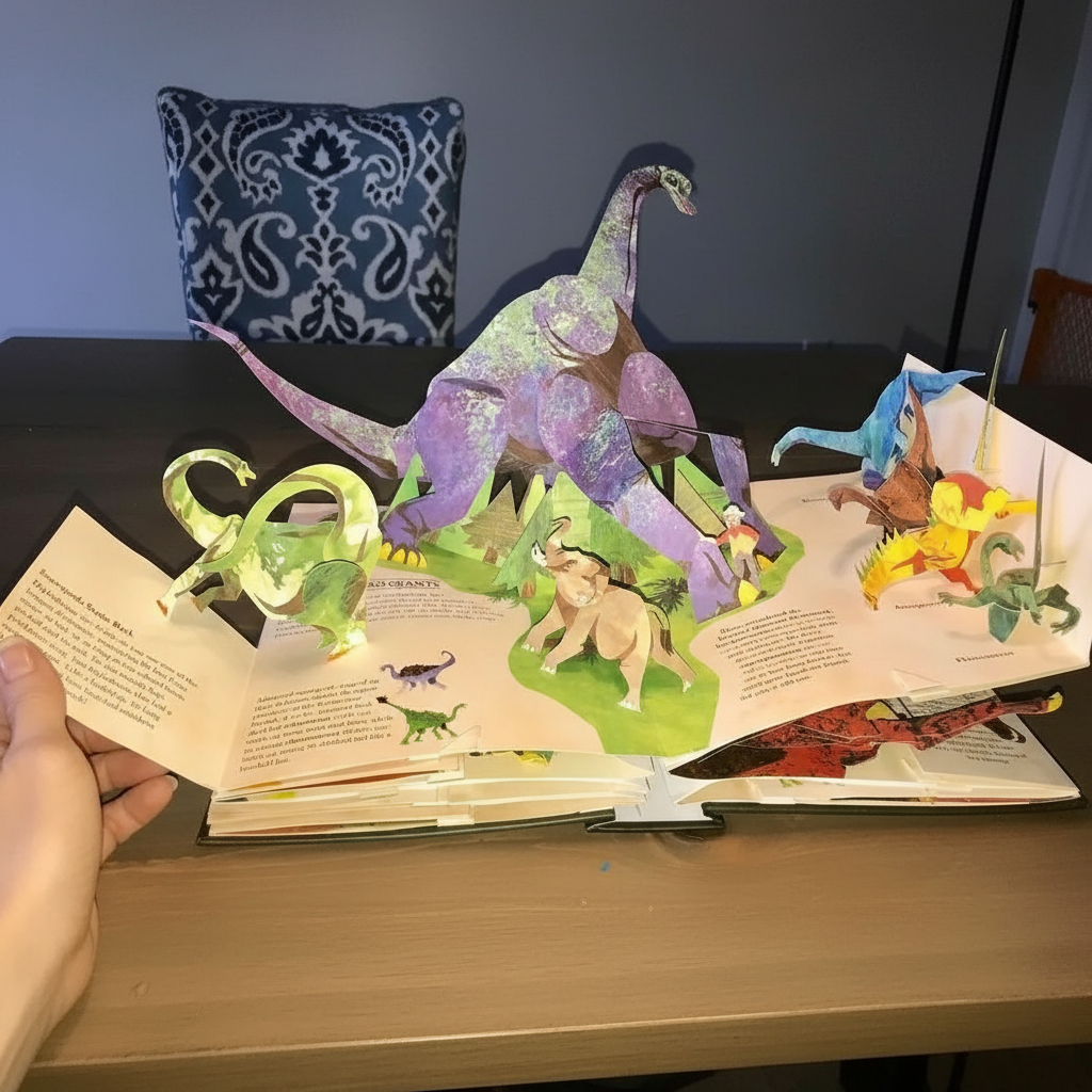Pop-Up Buch Dinosaurier: Lehrreiches Abenteuer mit robusten Seiten – Bild 4