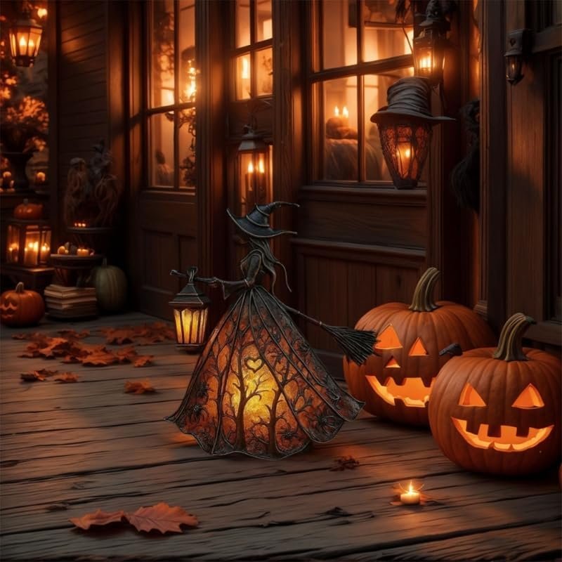 Laterne Halloween LED gotisches Design 30cm – Bild 4
