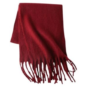 Weicher Oversize Schal mit Fransen & Kaschmir-Gefühl