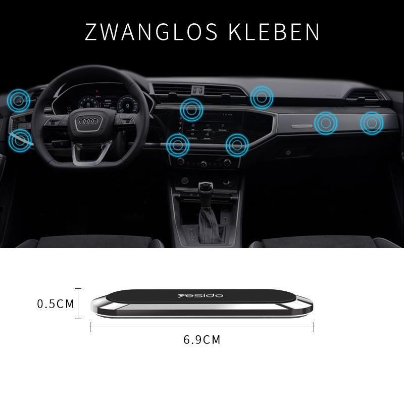 Handyhalterung Auto | Nano-Kleber | 6 N50 Magnete | 360° – Bild 7