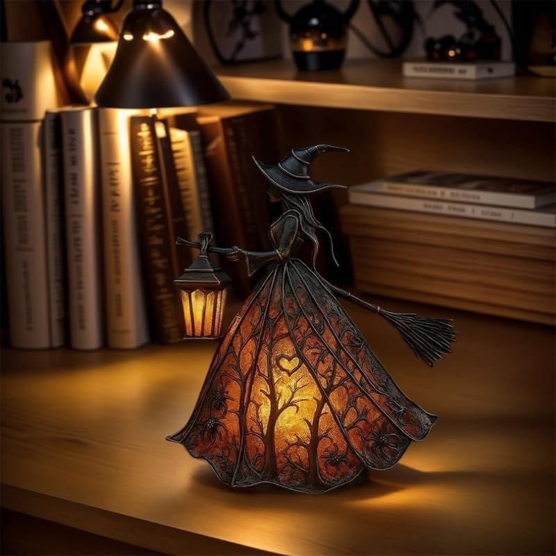 Laterne Halloween LED gotisches Design 30cm – Bild 5