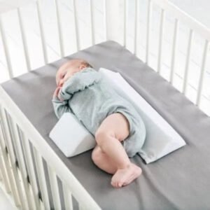 Baby Anti-Roll Kissen ergonomisch, verstellbar, abnehmbarer Bezug