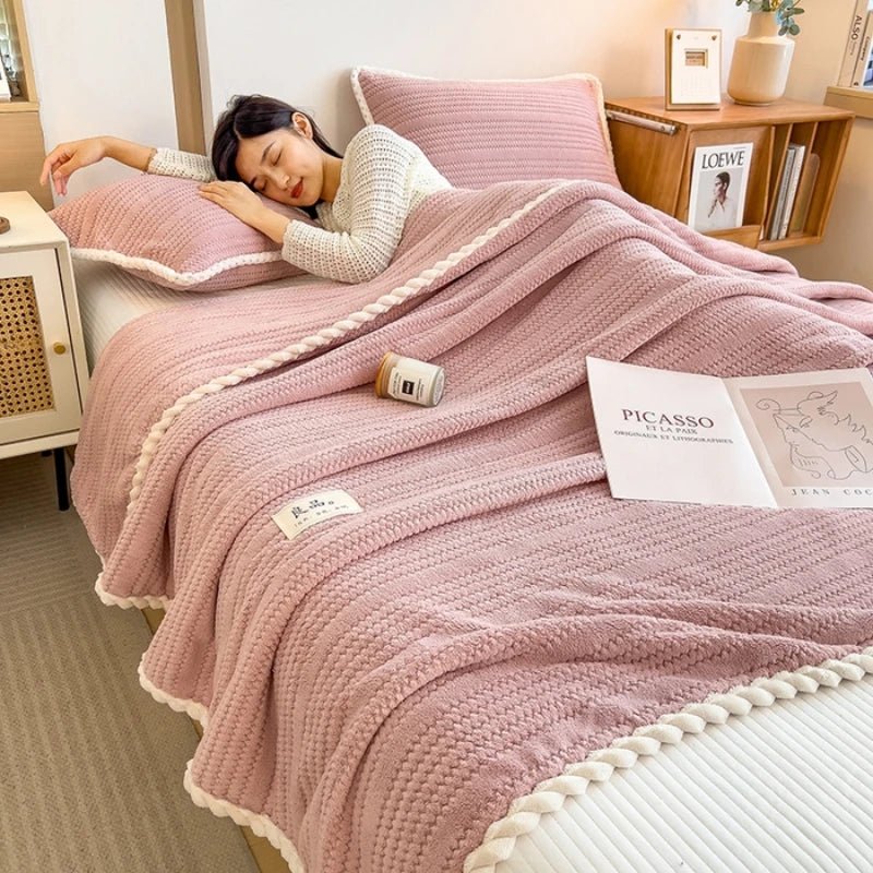Kuscheldecke King Size Karomuster Pflegeleicht Allergikerfreundlich – Bild 13