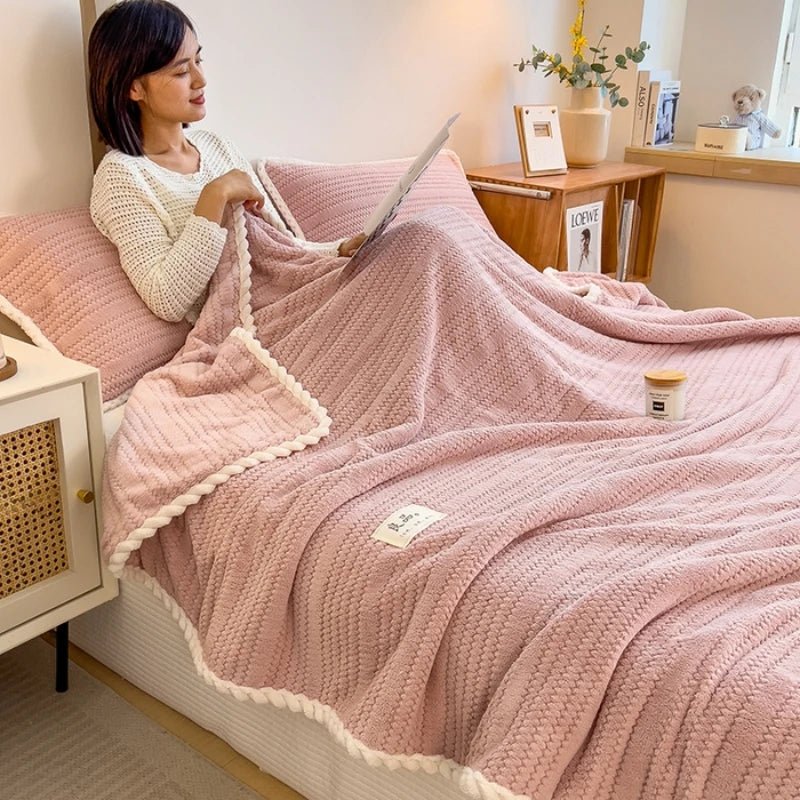 Kuscheldecke King Size Karomuster Pflegeleicht Allergikerfreundlich – Bild 14