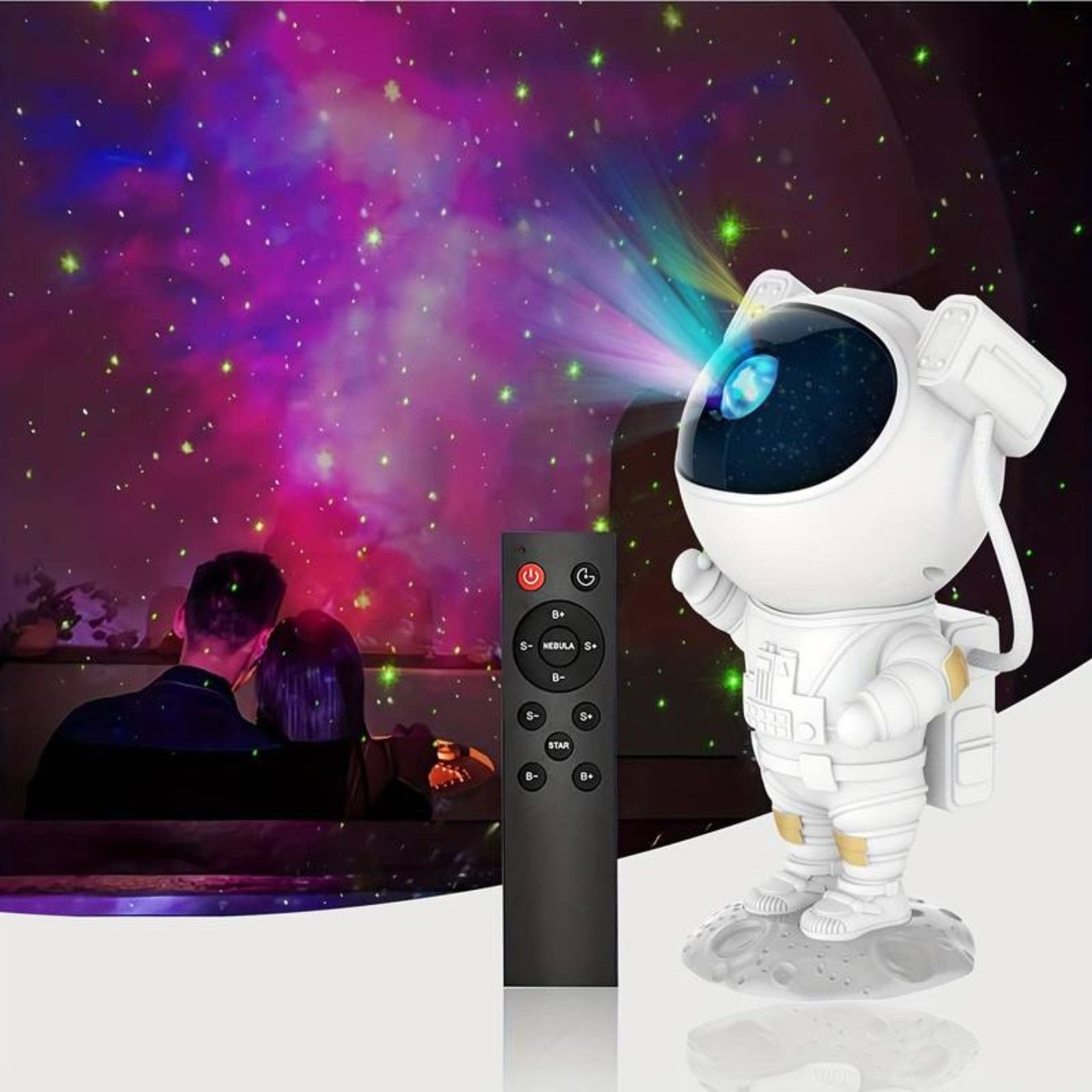 Sternenprojektor Astronaut dimmbar mit Timer – Bild 3