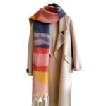 Schal Damen Kaschmirgefühl 42x220cm gestreift