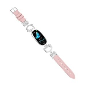 Zartrosa niedliches Katzenarmband