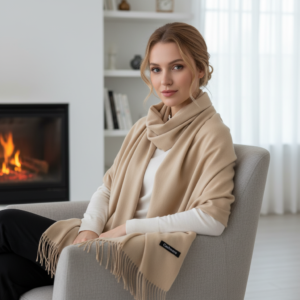 Damen Schal Kaschmirmischung Herbst Winter 200x70 cm