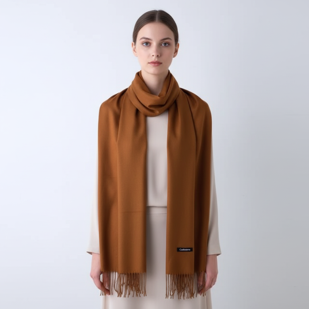 Damen Schal Kaschmirmischung Herbst Winter 200x70 cm – Bild 6