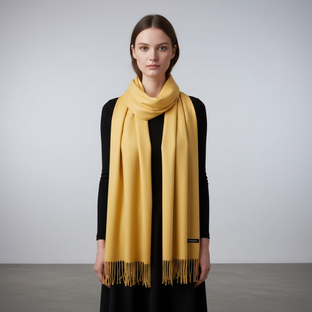 Damen Schal Kaschmirmischung Herbst Winter 200x70 cm – Bild 4