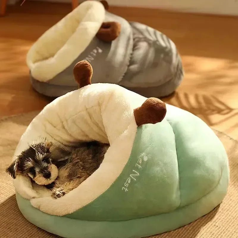 Hundebett faltbar aus Korallfleece in Pantoffelform waschbar – Bild 5