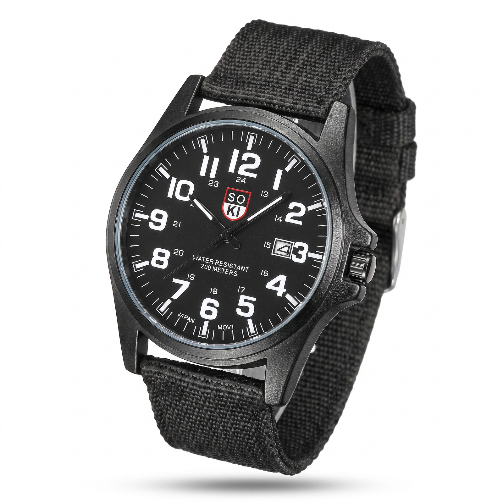 Uhr Herren 50m wasserdicht Edelstahlgehäuse – Bild 2