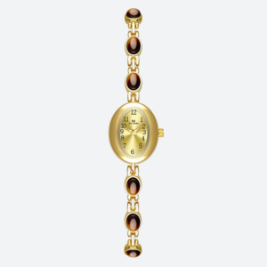 Damen Uhr mit Cabochons Mehrfarbiges Armband