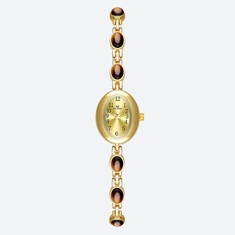 Damen Uhr mit Cabochons Mehrfarbiges Armband