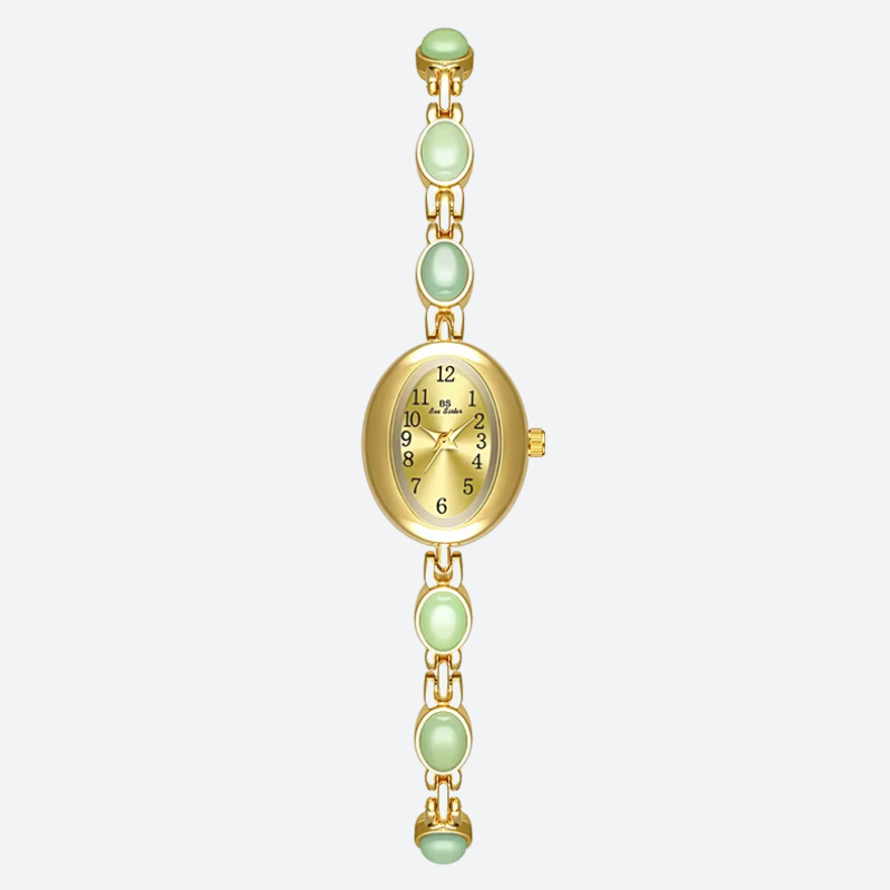 Damen Uhr mit Cabochons Mehrfarbiges Armband – Bild 2