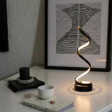 Tischlampe dimmbar Metall mit 3 Lichtfarben elegant – Bild 6
