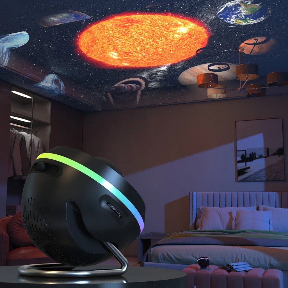 Projektionslampe Sternenhimmel RGB-LED mit Nebel & Timer – Bild 4