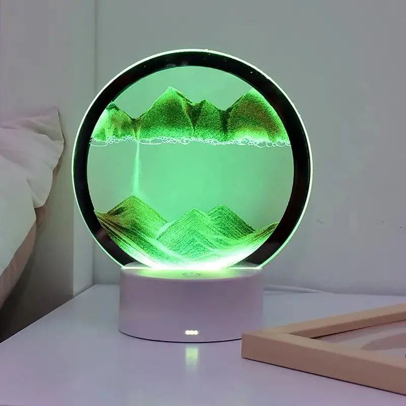 Sandlampe LED mit dynamischem Sandbild für Entspannung – Bild 4