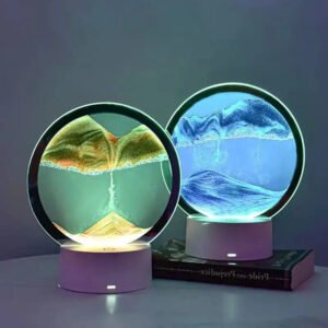 Sandlampe LED mit dynamischem Sandbild für Entspannung
