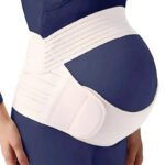Bandeau de grossesse femme 3-en-1 ajustable tissu élastique