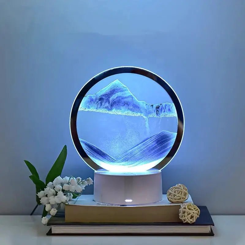 Sandlampe LED mit dynamischem Sandbild für Entspannung – Bild 8