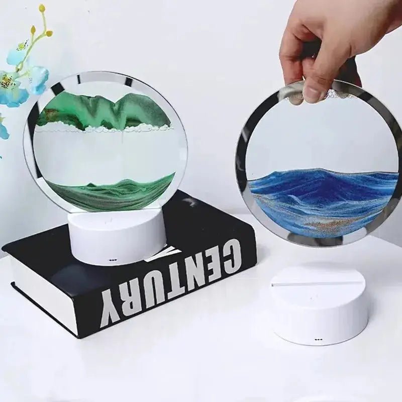 Sandlampe LED mit dynamischem Sandbild für Entspannung – Bild 10