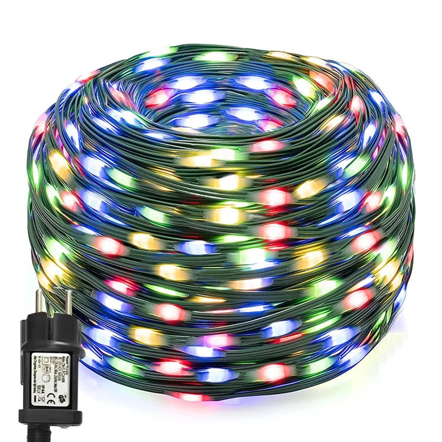LED Lichterkette Außen IP65 Warmweiß & Mehrfarbig – Bild 7