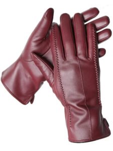 Winterhandschuhe Damen aus echtem Leder warm gefüttert