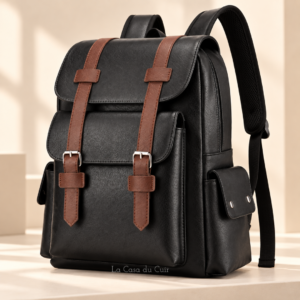 Rucksack Herren PU-Leder Arbeit Studium