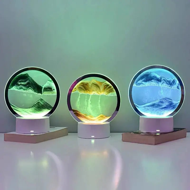 Sandlampe LED mit dynamischem Sandbild für Entspannung – Bild 7