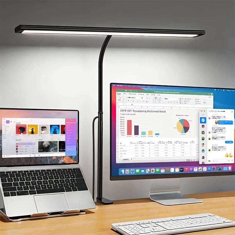 Schreibtischlampe LED Klemmleuchte USB dimmbar