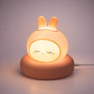 Nachtlicht Kind kabellos USB-aufladbar Hase