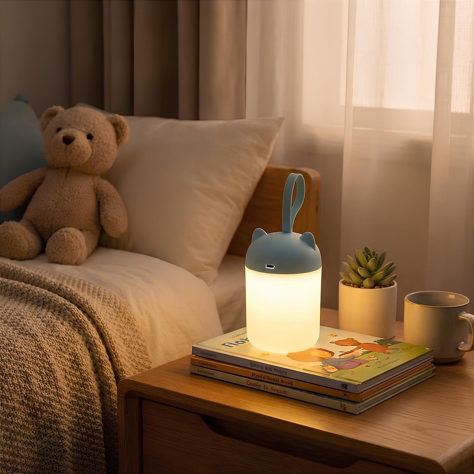 Nachtlicht LED | Beruhigend, Blendfrei & Intuitive Touch-Steuerung – Bild 6