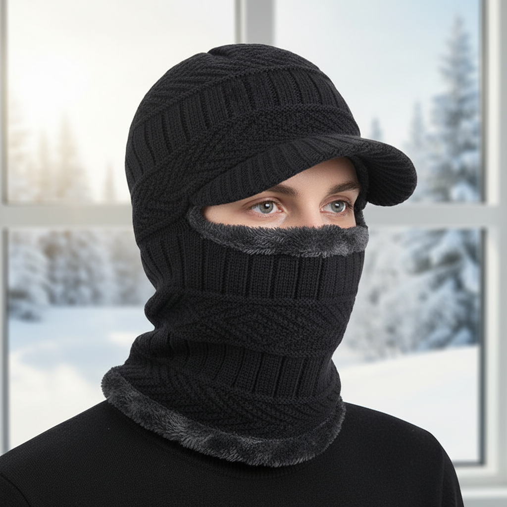 Wintermütze mit Gesichtsschutz – Elastisch & Warm Gefüttert – Bild 19
