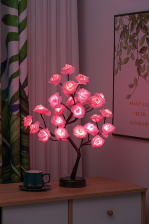LED Dekolampe Blumen warmweiß Batteriebetrieb USB