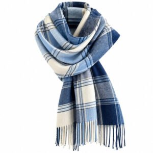 Blau und Creme