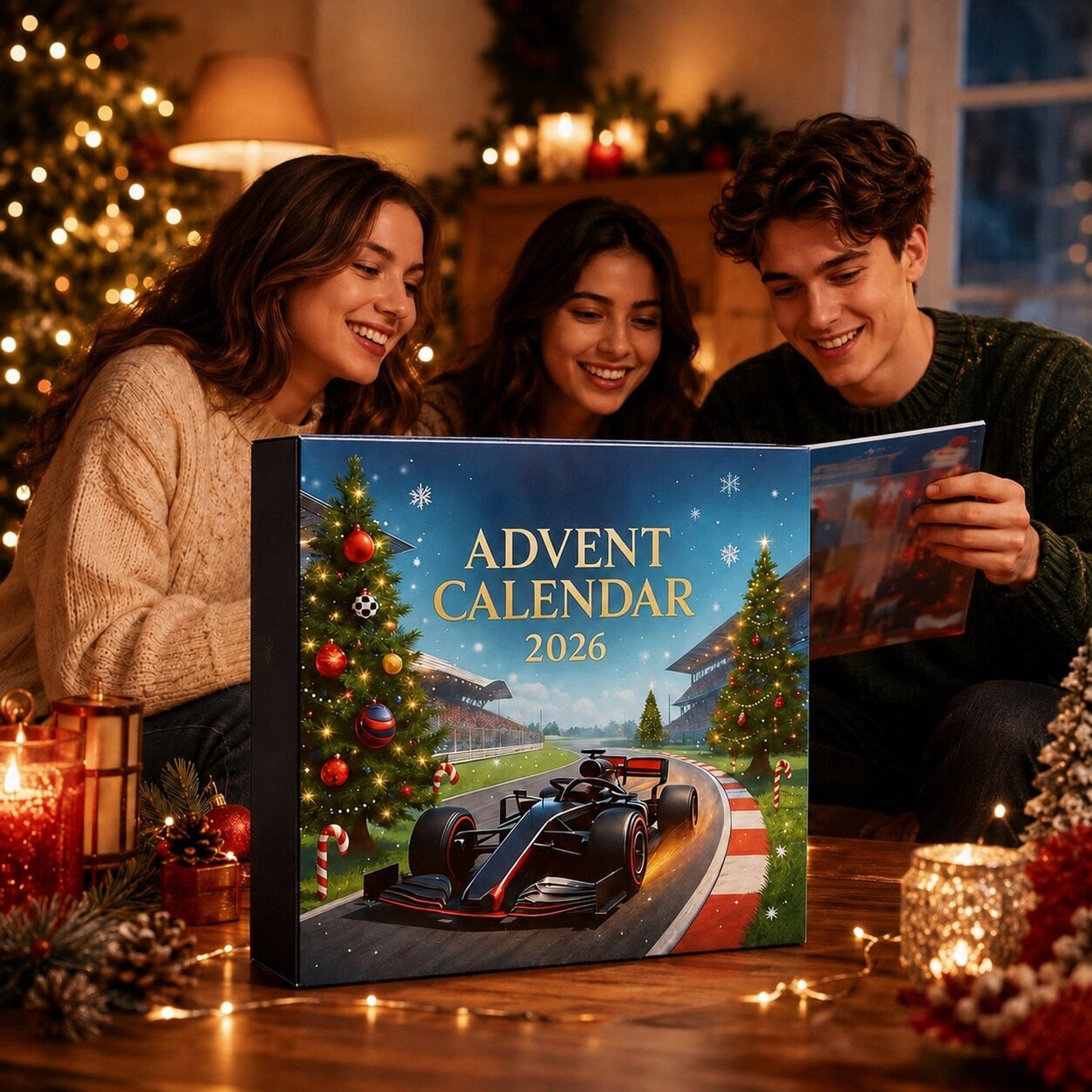 Formel 1 Adventskalender für Kinder & Erwachsene mit Spielzeugautos