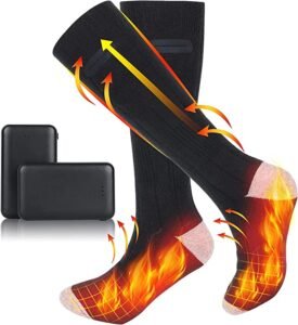 Heizsocken Unisex mit Akku & 3 Temperaturstufen Schwarz