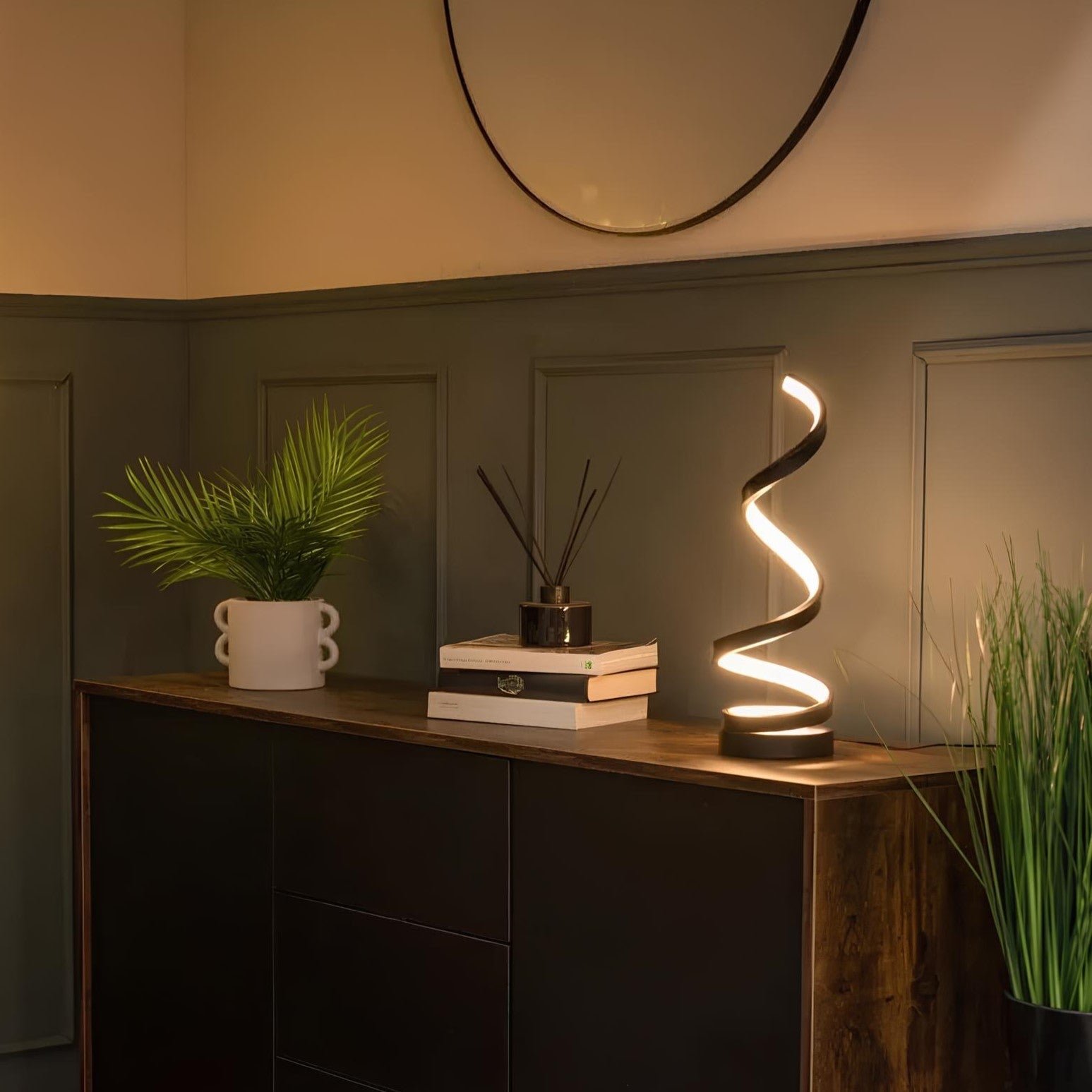 Tischlampe dimmbar Metall mit 3 Lichtfarben elegant – Bild 5