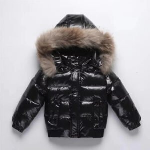 Kinder Winterjacke atmungsaktiv strapazierfähig glänzend