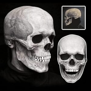 Realistische Halloween Totenkopfmaske aus Latex