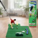 Mini Golf Set Indoor – 6 Schläger, verstellbare Hindernisse