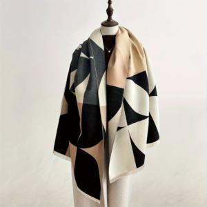 Damen Poncho-Schal für Alltag & Reisen kuschelig