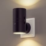 Nachtlicht dimmbar mit Lichtsensor und drehbarem Stecker